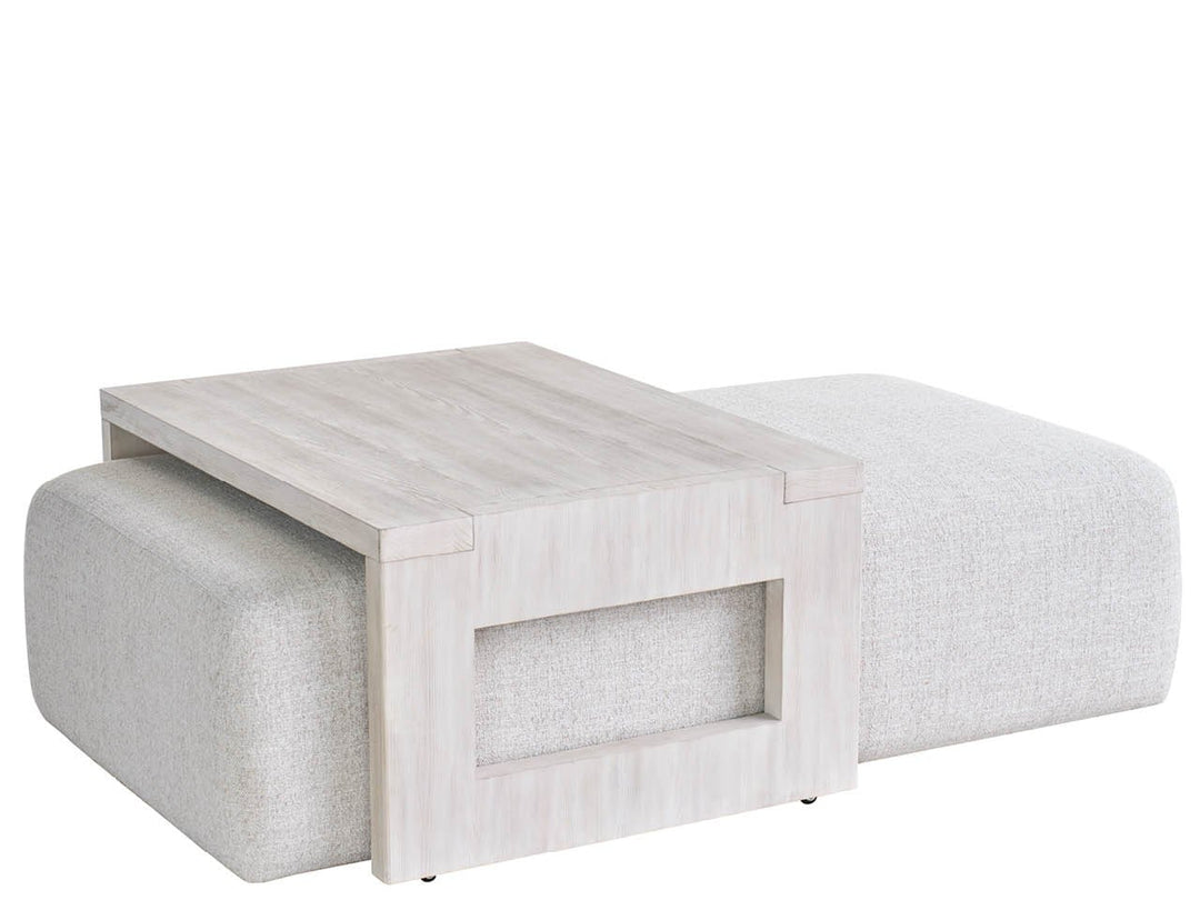 American Home Furniture Universal Furniture River Rock Nesting Cocktail Ottoman River Rock