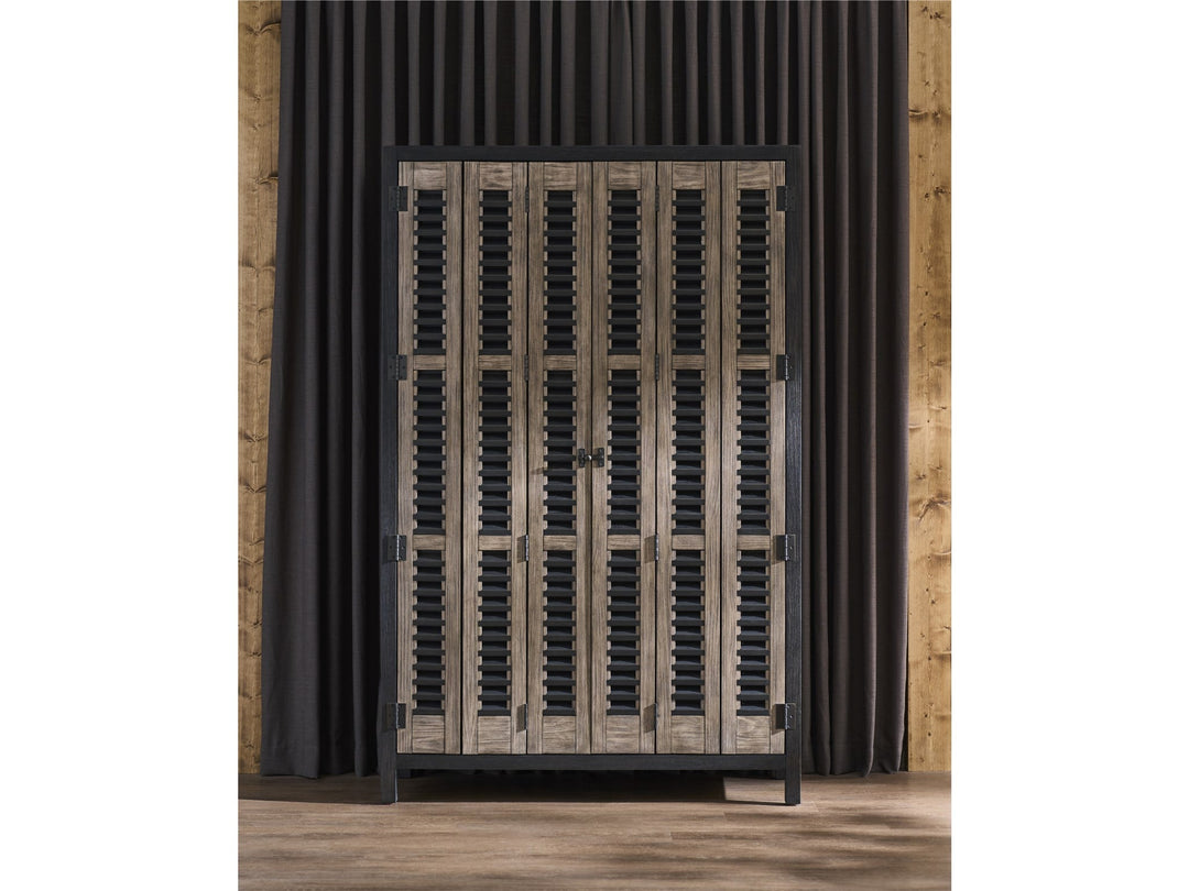 American Home Furniture Universal Furniture Dwell Bar Cabinet Basalt/Boulder