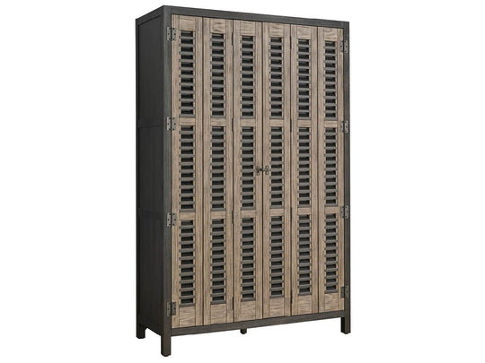 American Home Furniture Universal Furniture Dwell Bar Cabinet Basalt/Boulder