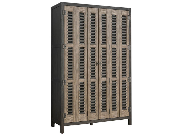 American Home Furniture Universal Furniture Dwell Bar Cabinet Basalt/Boulder