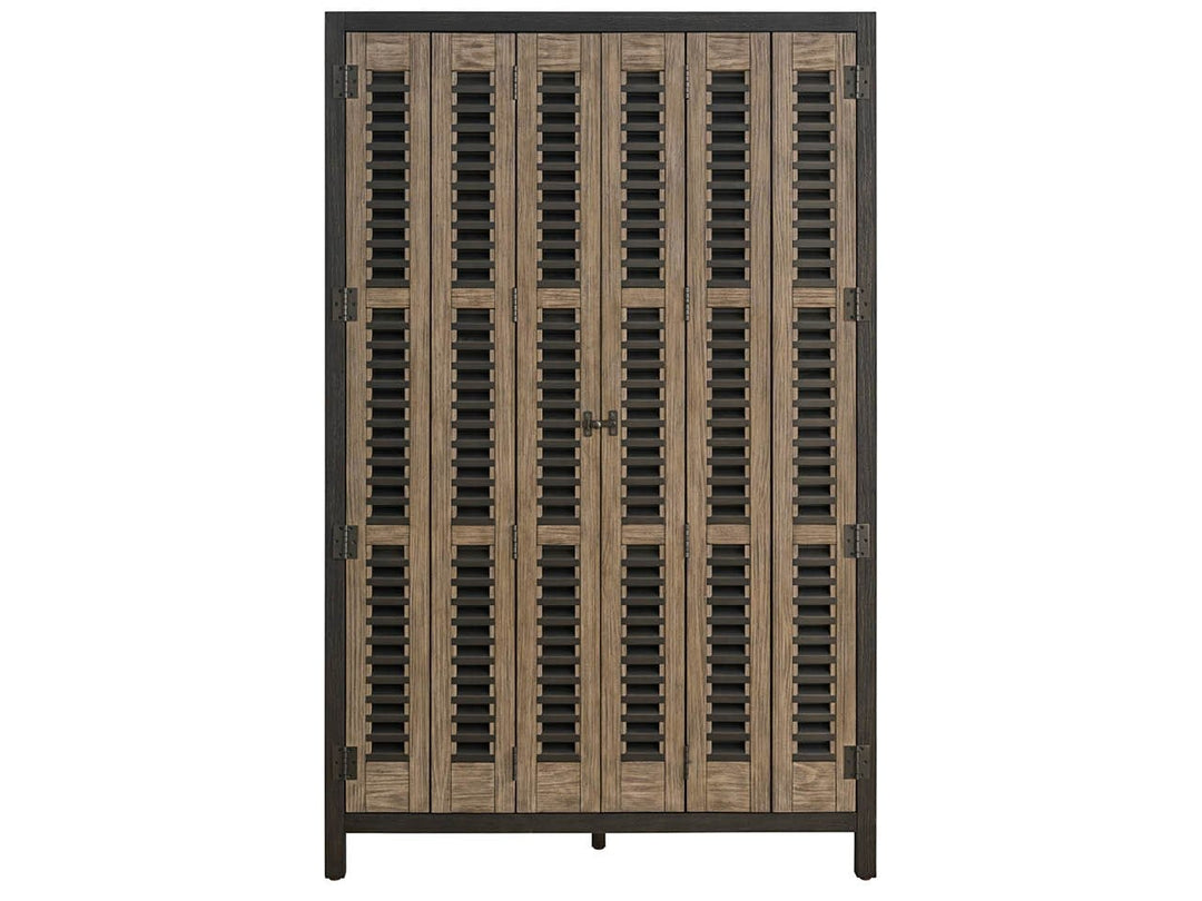 American Home Furniture Universal Furniture Dwell Bar Cabinet Basalt/Boulder