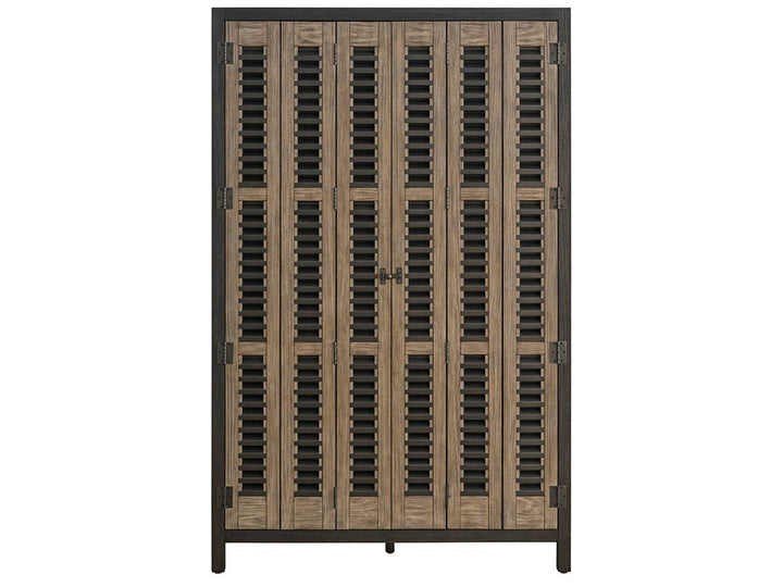 American Home Furniture Universal Furniture Dwell Bar Cabinet Basalt/Boulder