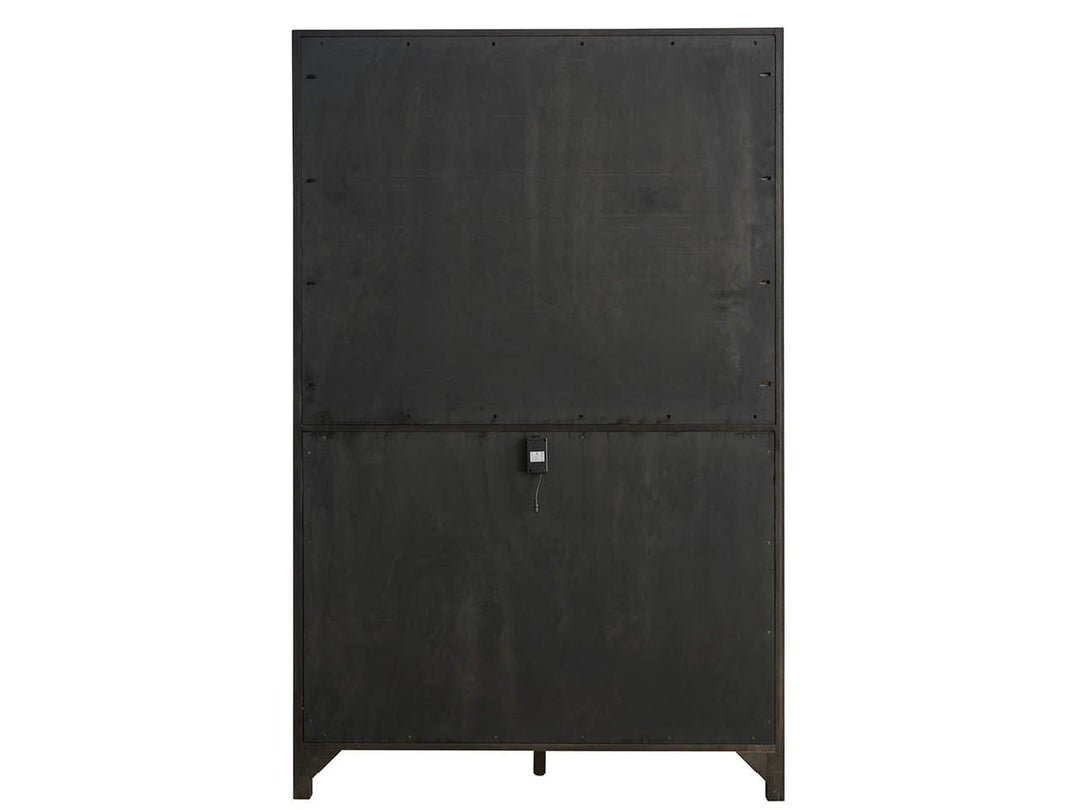 American Home Furniture Universal Furniture Dwell Bar Cabinet Basalt/Boulder