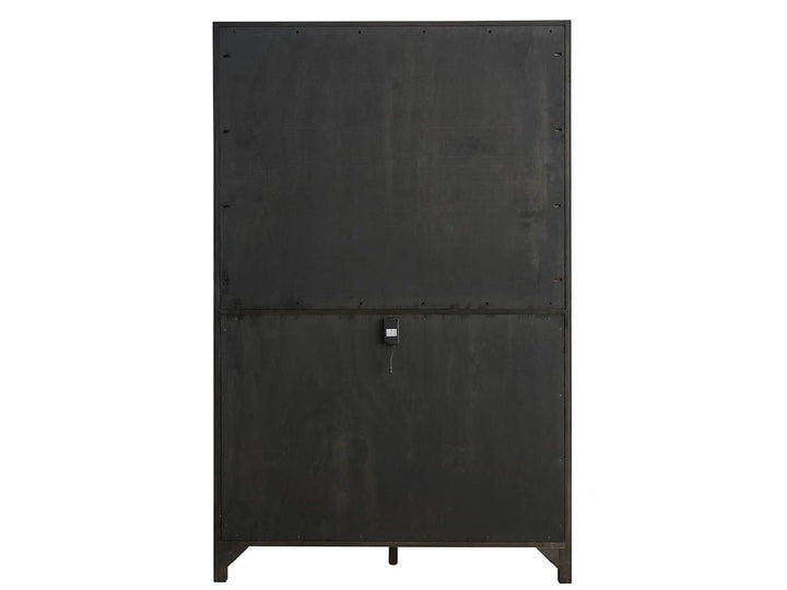 American Home Furniture Universal Furniture Dwell Bar Cabinet Basalt/Boulder