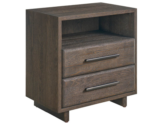 American Home Furniture Universal Furniture Sable Open Storage Nightstand Sable