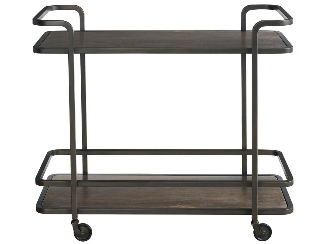 American Home Furniture Universal Furniture Smoked Bronze Bar Cart Smoked Bronze