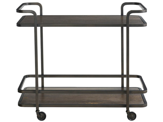 American Home Furniture Universal Furniture Smoked Bronze Bar Cart Smoked Bronze