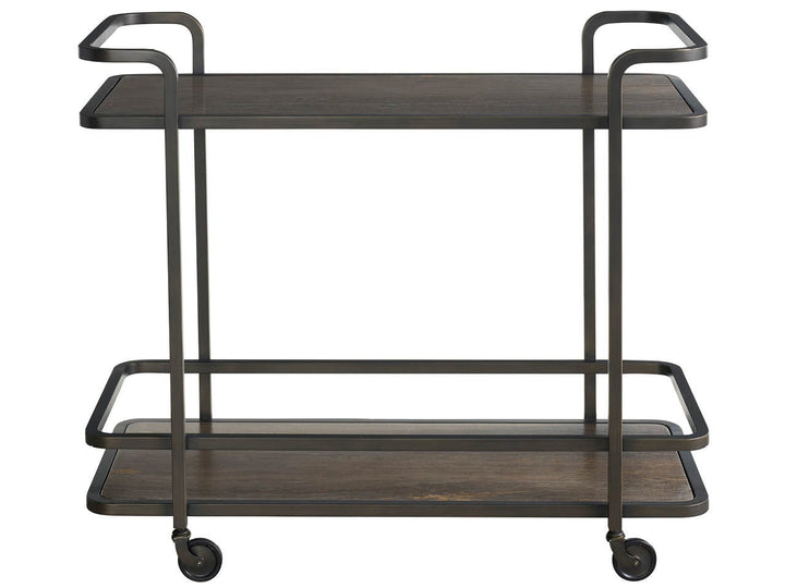 American Home Furniture Universal Furniture Smoked Bronze Bar Cart Smoked Bronze