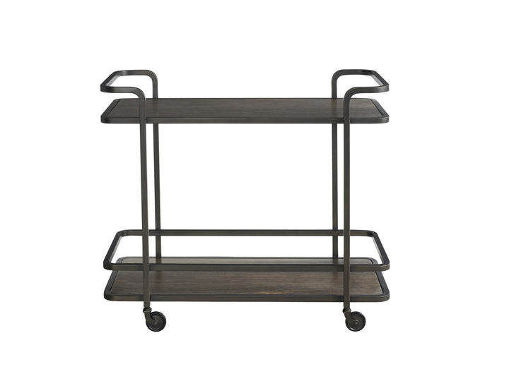 American Home Furniture Universal Furniture Smoked Bronze Bar Cart Smoked Bronze