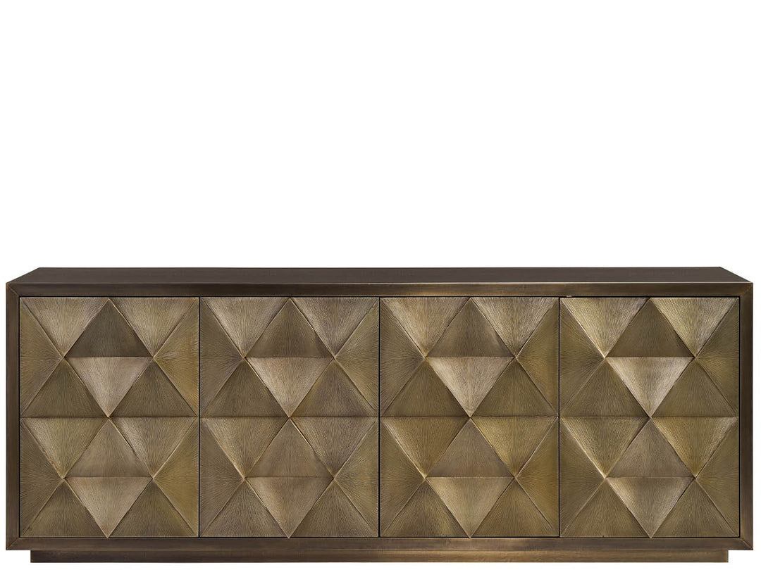 American Home Furniture Universal Furniture Origami Credenza Antique Champagne