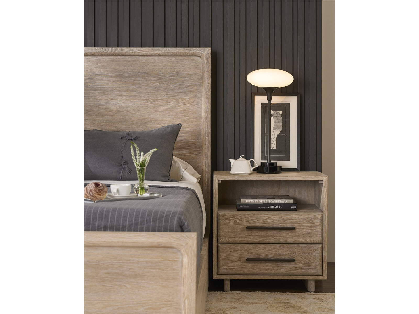 American Home Furniture Universal Furniture Desert Open Storage Nightstand Desert