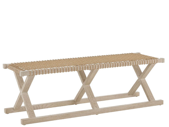 American Home Furniture Universal Furniture Dockside Bench Natural Oak