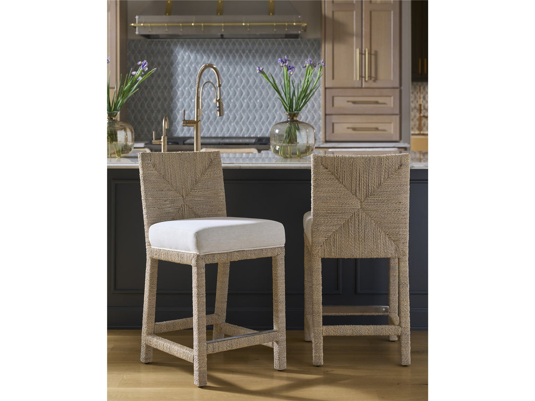 American Home Furniture Universal Furniture Abaca Counter Chair - Set of 2 Natural Oak