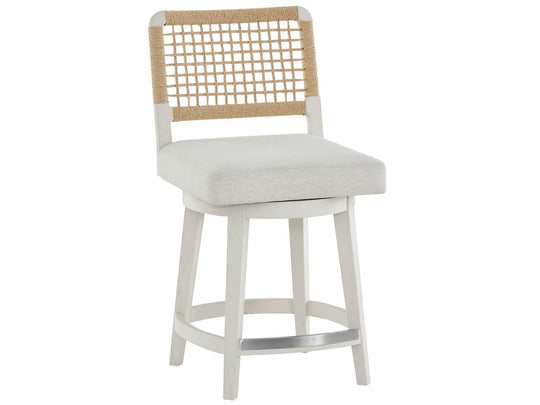 American Home Furniture Universal Furniture Dockside Swivel Counter Stool White Pine