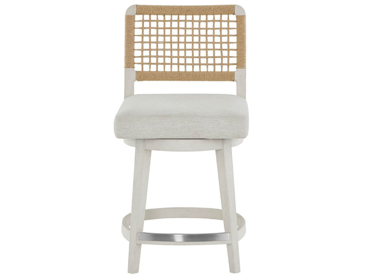American Home Furniture Universal Furniture Dockside Swivel Counter Stool White Pine
