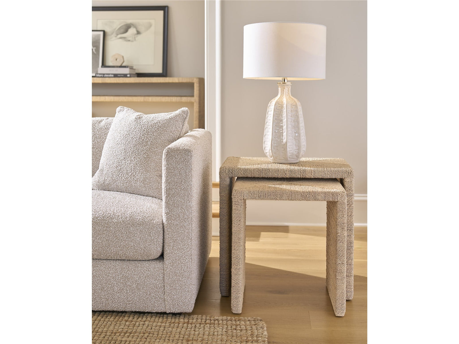American Home Furniture Universal Furniture Abaca Nesting Tables Natural Oak