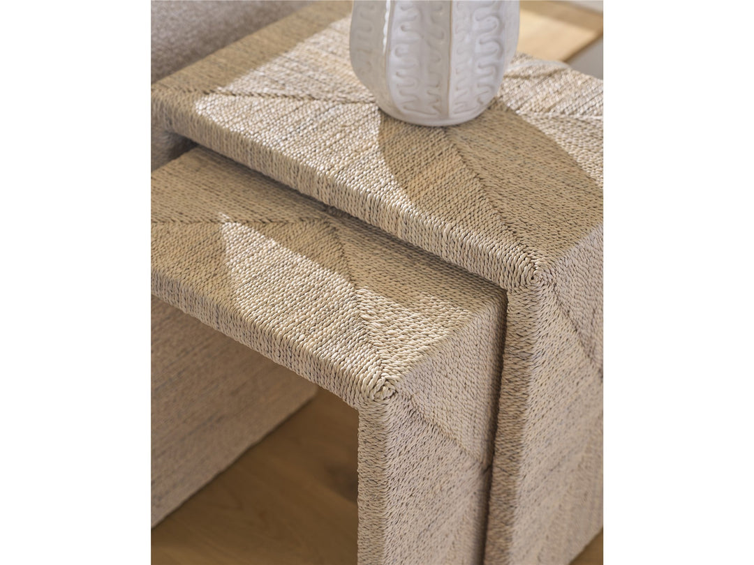 American Home Furniture Universal Furniture Abaca Nesting Tables Natural Oak