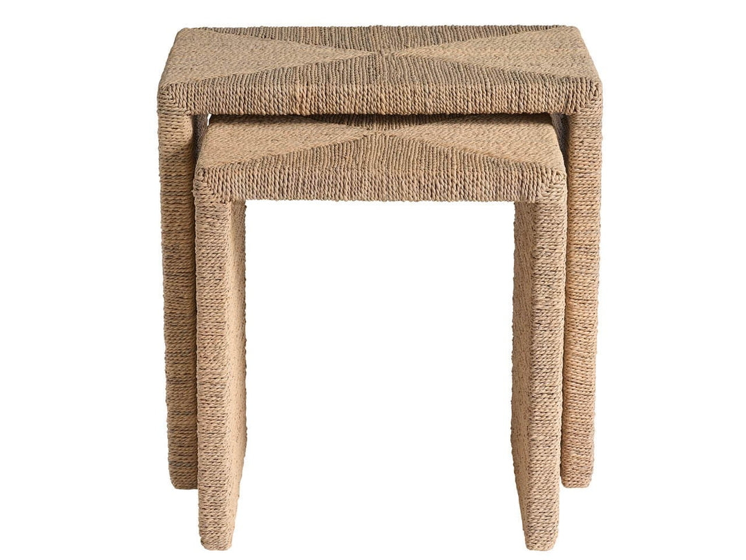 American Home Furniture Universal Furniture Abaca Nesting Tables Natural Oak