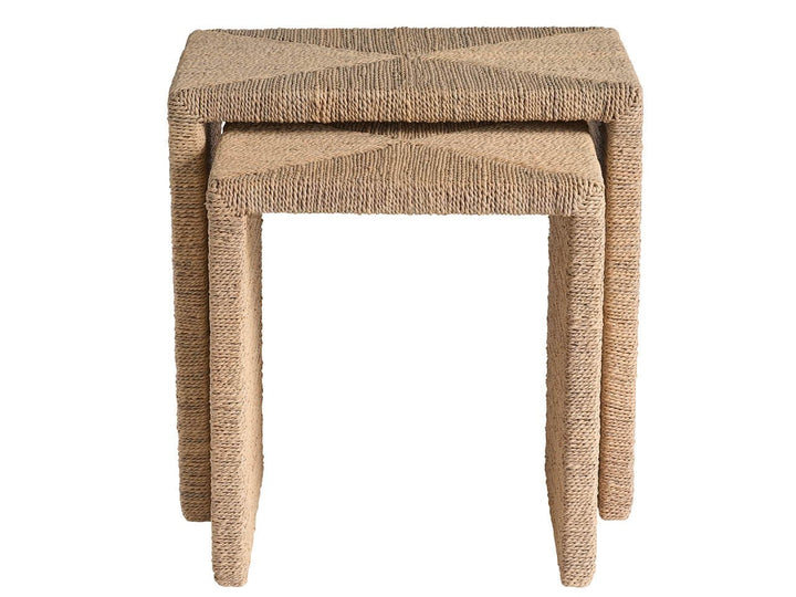 American Home Furniture Universal Furniture Abaca Nesting Tables Natural Oak
