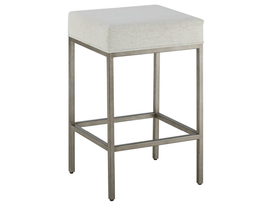 American Home Furniture Universal Furniture Oasis Console Stool Antique Nickel