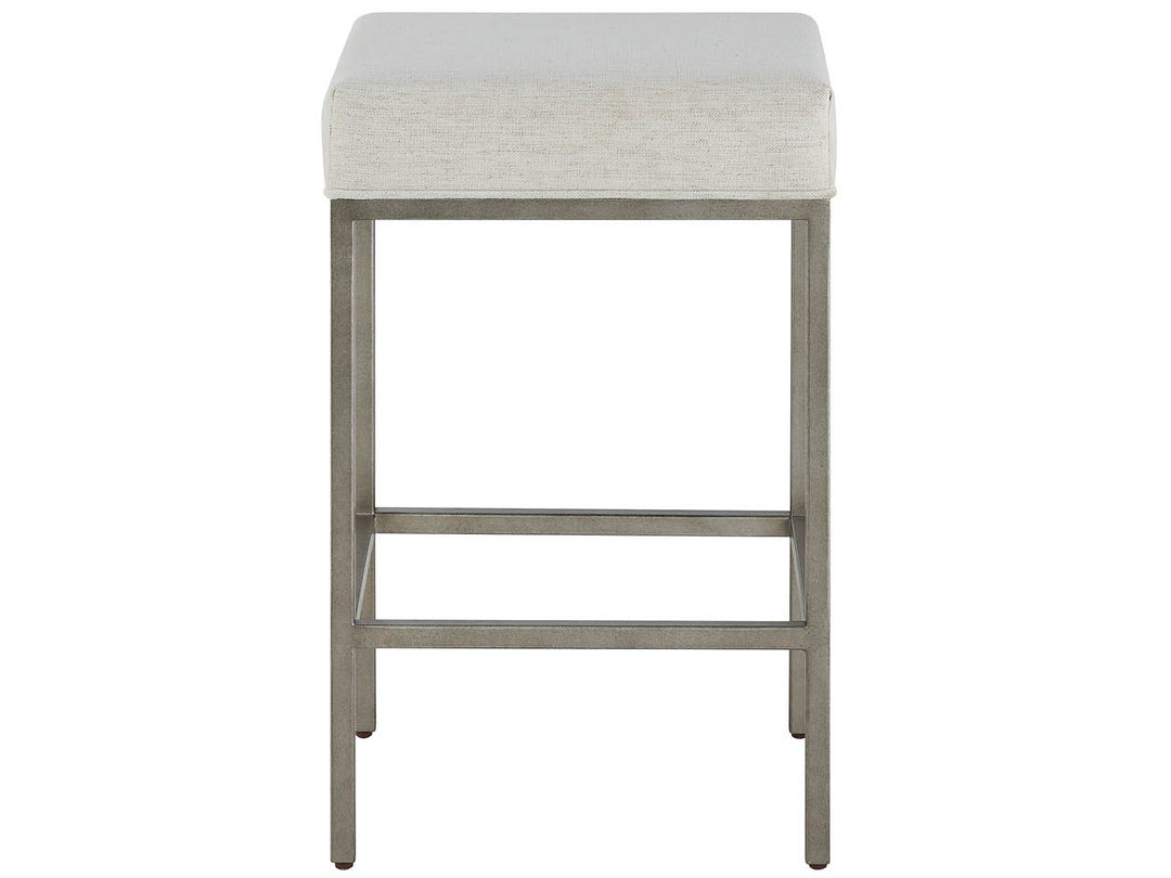 American Home Furniture Universal Furniture Oasis Console Stool Antique Nickel