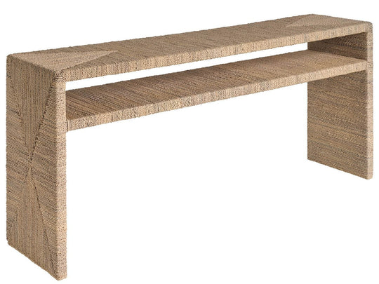 American Home Furniture Universal Furniture Abaca Console Natural Oak