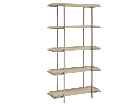American Home Furniture Universal Furniture Dockside Etagere Natural Oak