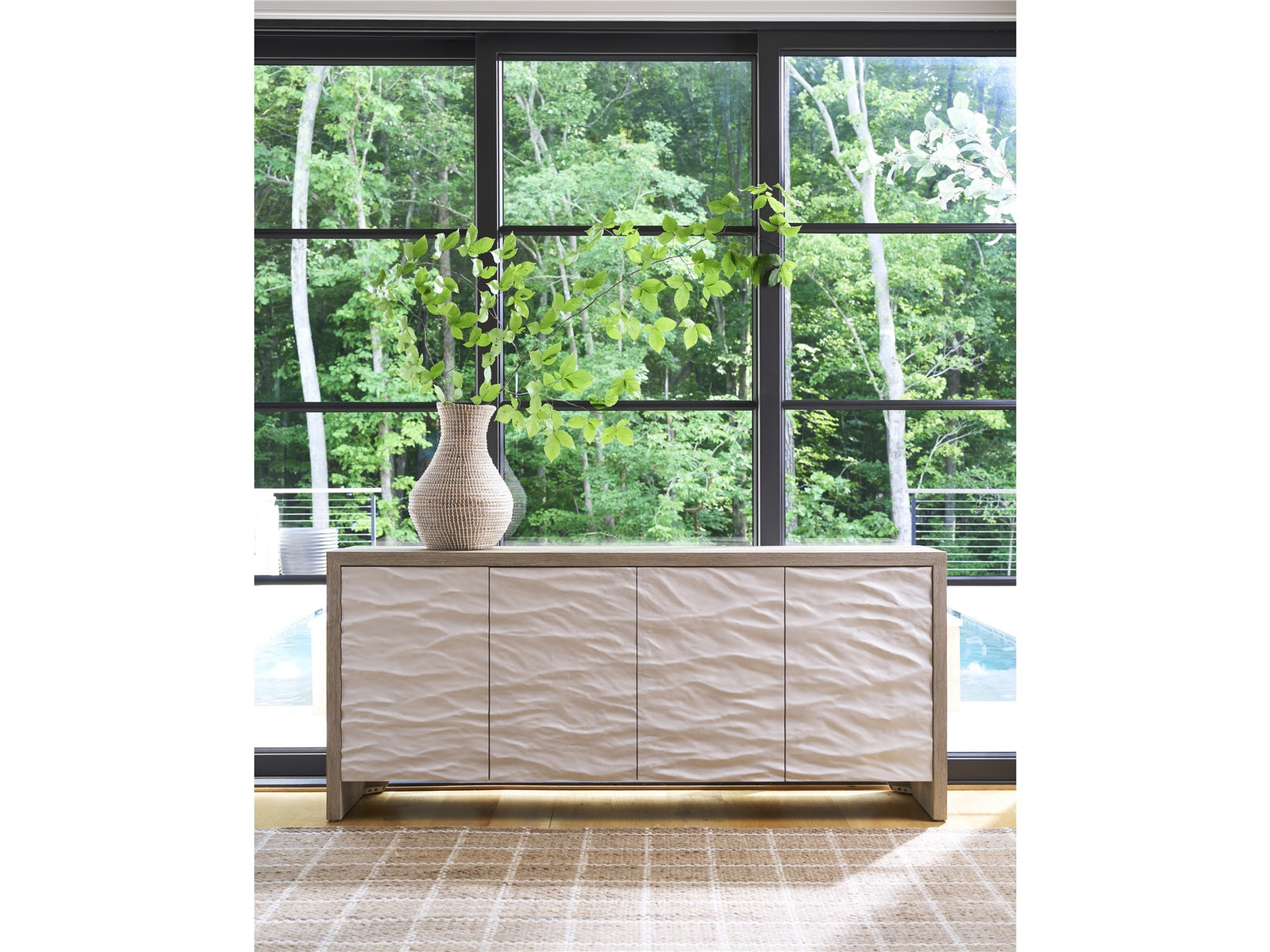American Home Furniture Universal Furniture Oasis Credenza Natural Oak