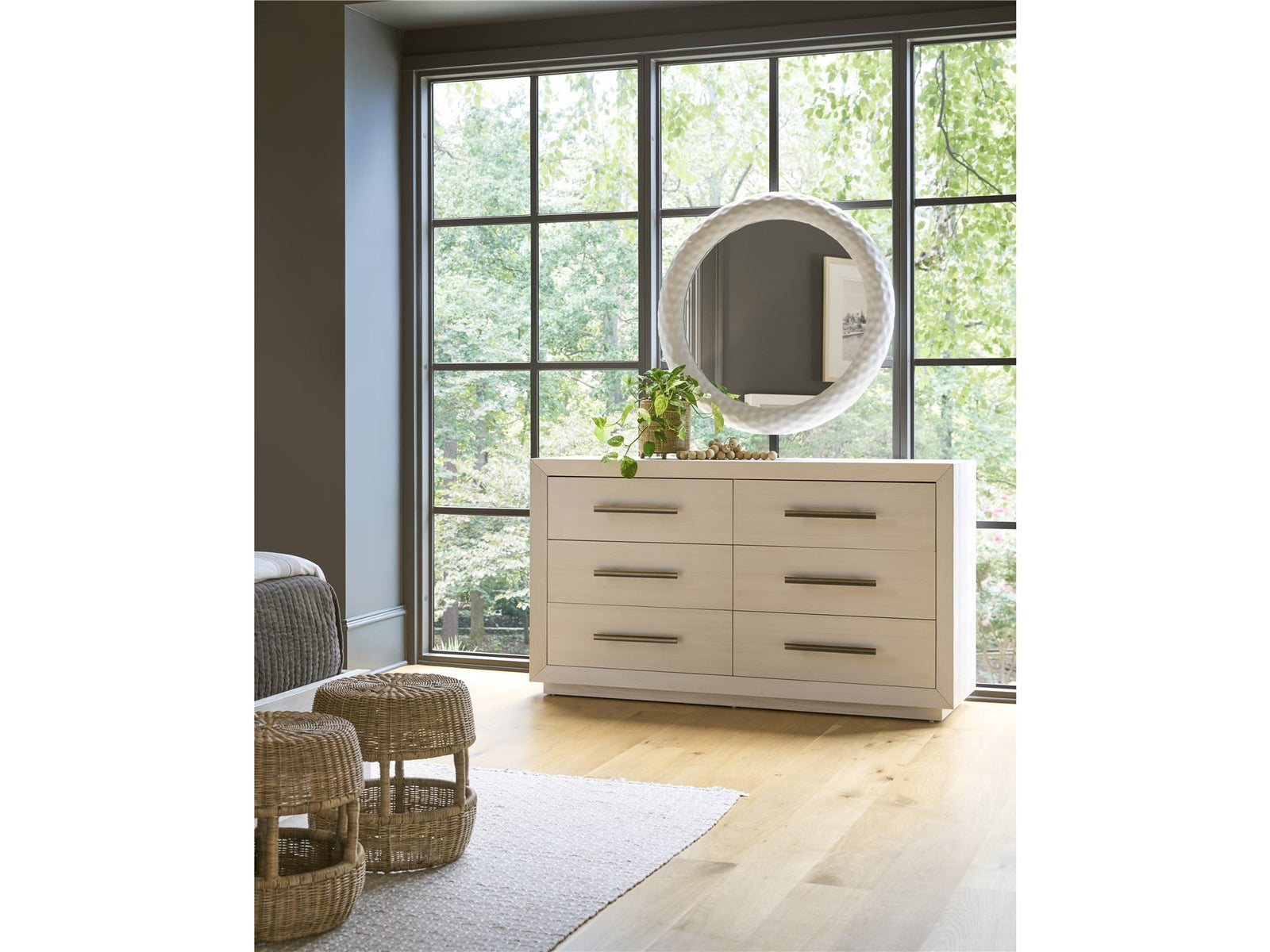 American Home Furniture Universal Furniture Shoreline Dresser White Pine