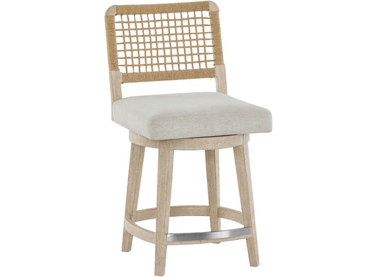 American Home Furniture Universal Furniture Shoreline Swivel Counter Stool White Pine