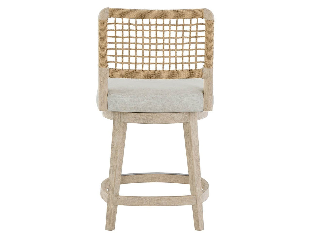 American Home Furniture Universal Furniture Shoreline Swivel Counter Stool White Pine