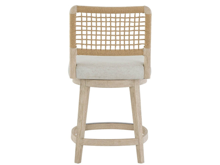 American Home Furniture Universal Furniture Shoreline Swivel Counter Stool White Pine