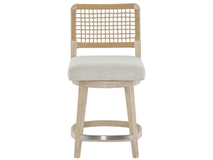 American Home Furniture Universal Furniture Shoreline Swivel Counter Stool White Pine