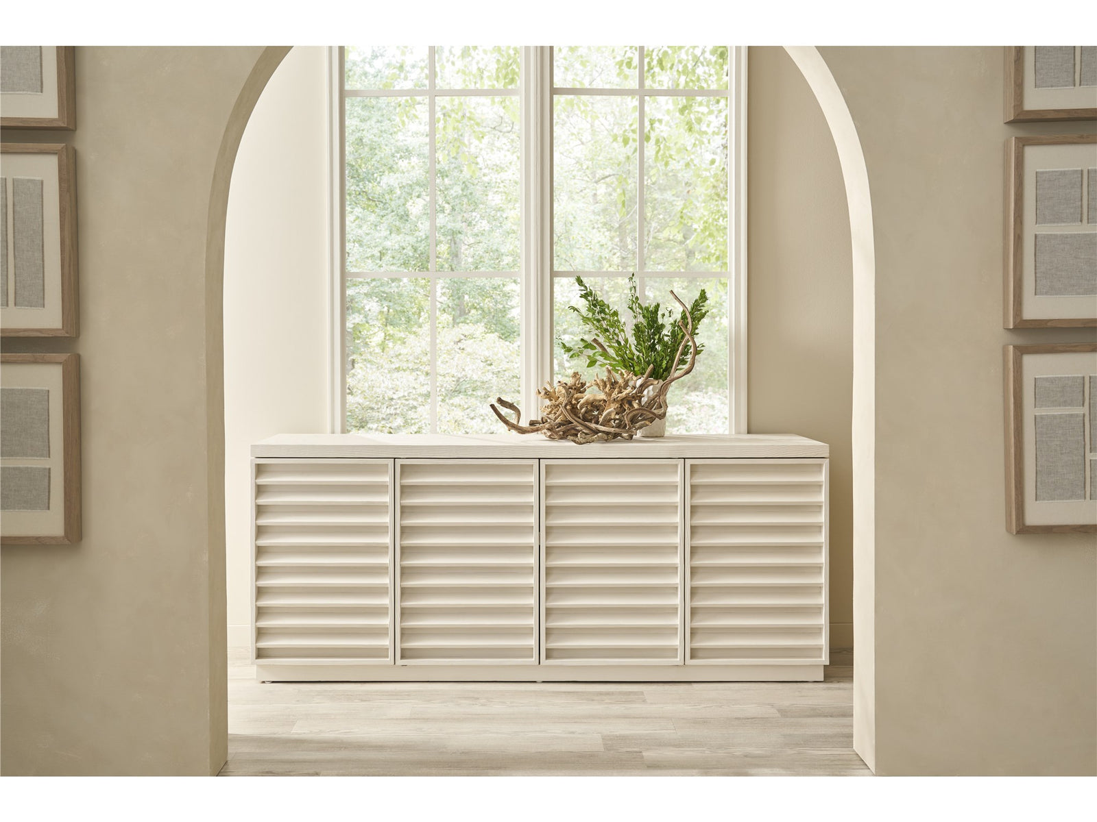 American Home Furniture Universal Furniture Shoreline Credenza White Pine