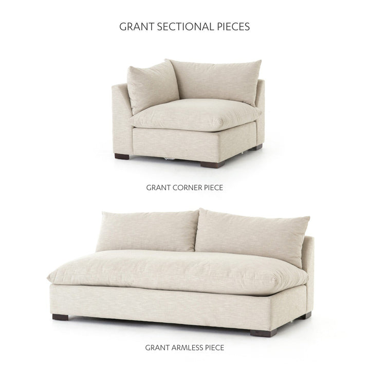 Four Hands - Grant Armless Sofa - UATR-010-241P-1 | American Home Furniture