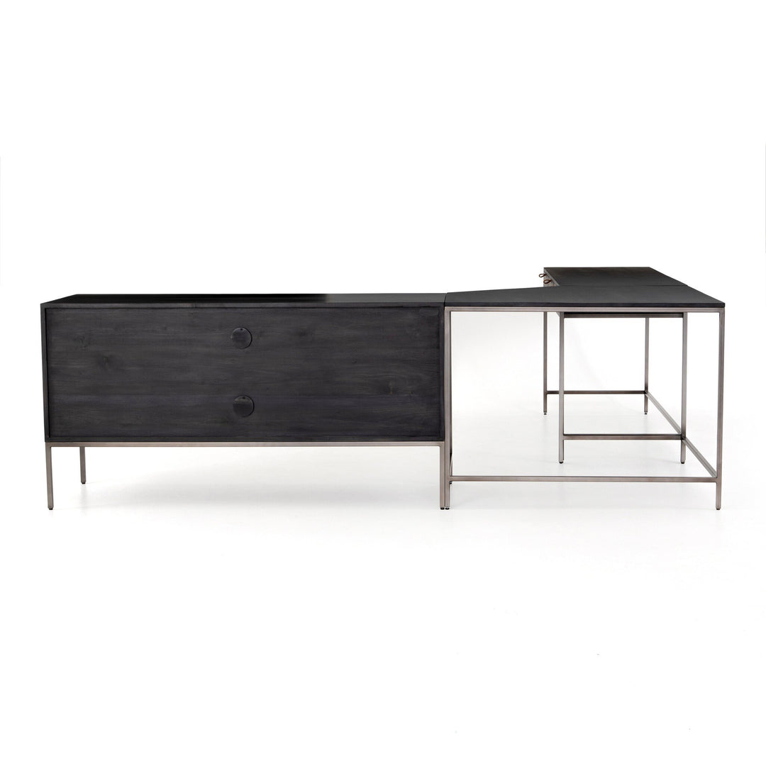Four Hands - Trey Desk System with Filing Credenza - UFUL-039A | American Home Furniture