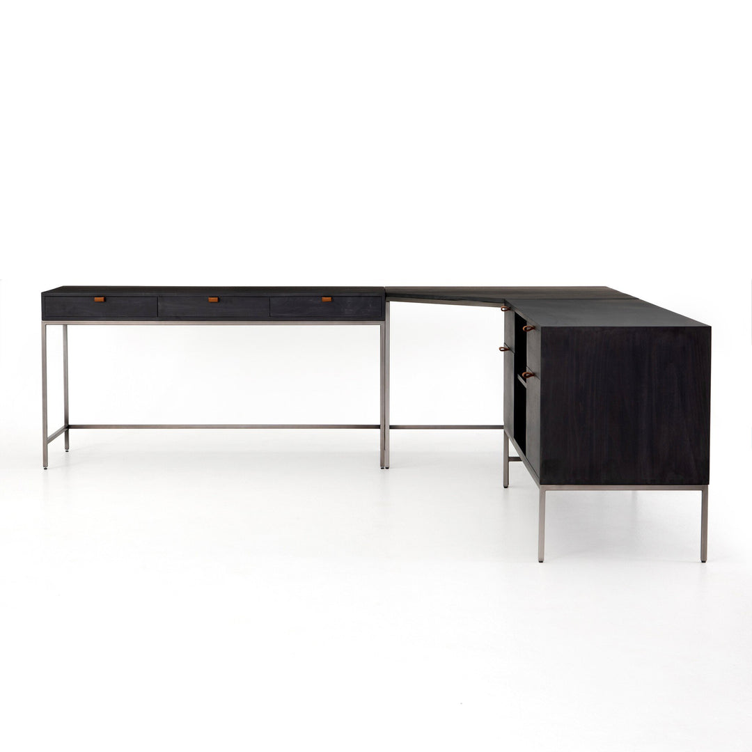 Four Hands - Trey Desk System with Filing Credenza - UFUL-039A | American Home Furniture