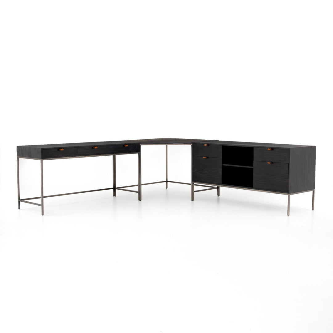 Four Hands - Trey Desk System with Filing Credenza - UFUL-039A | American Home Furniture