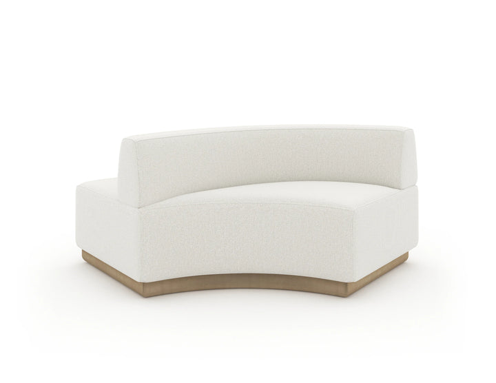 Crescent Armless Loveseat - AmericanHomeFurniture