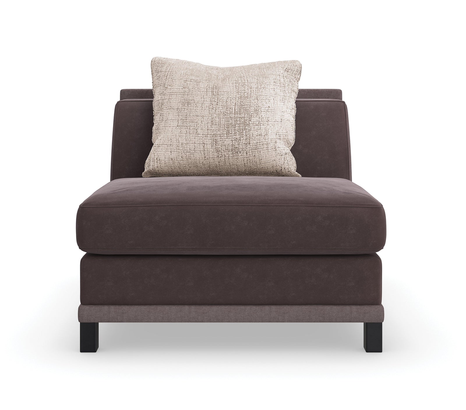 Caracole - Tuxedo Armless Chair - UPH-423-AS1-A | American Home Furniture