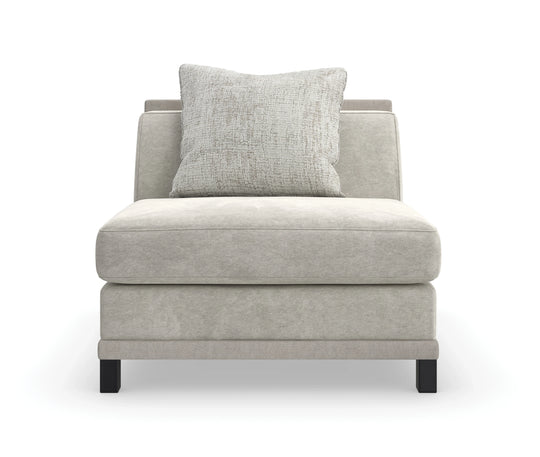 Caracole - Tuxedo Armless Chair - UPH-423-AS1-B | American Home Furniture