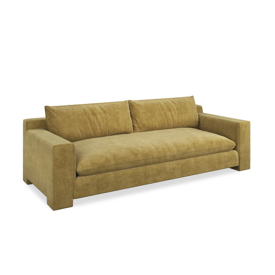 Caracole - Devon 98" Sofa Camel - UPH-425V-014-A | American Home Furniture