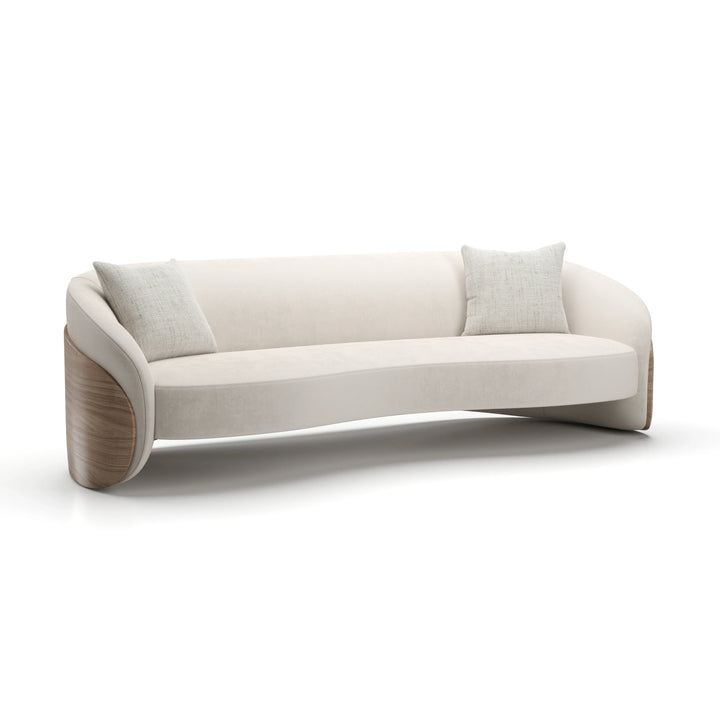 Fleur Wood Back Sofa - AmericanHomeFurniture