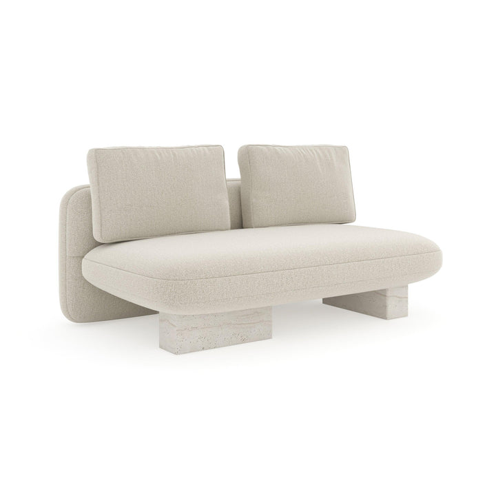 Overlap Armless Loveseat - AmericanHomeFurniture