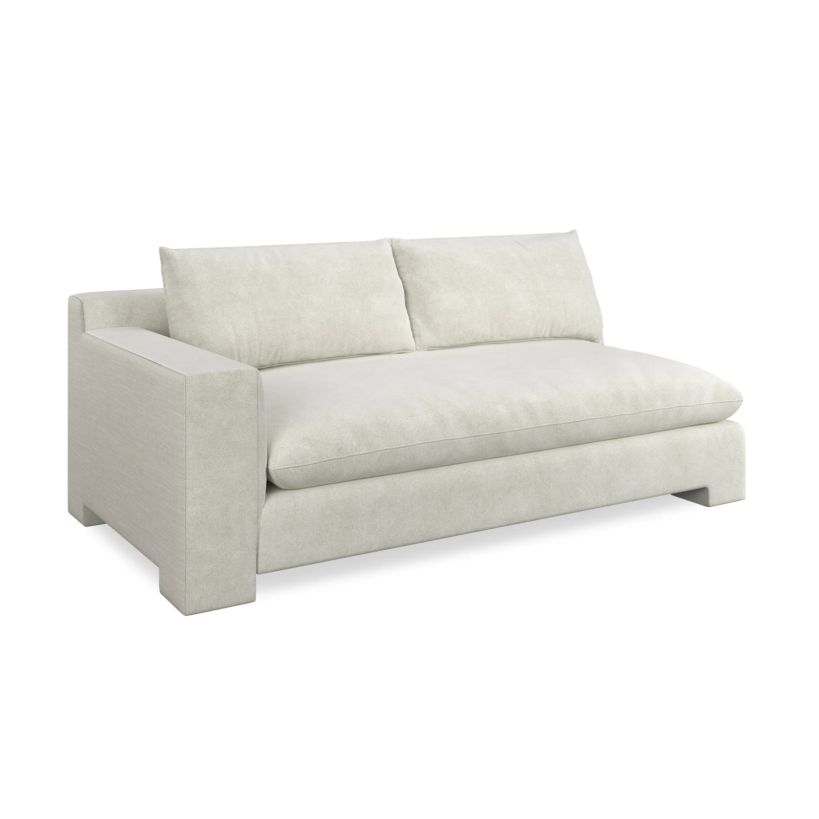 Caracole - Devon LAF Loveseat Ivory - UPH-425V-LL6-A | American Home Furniture