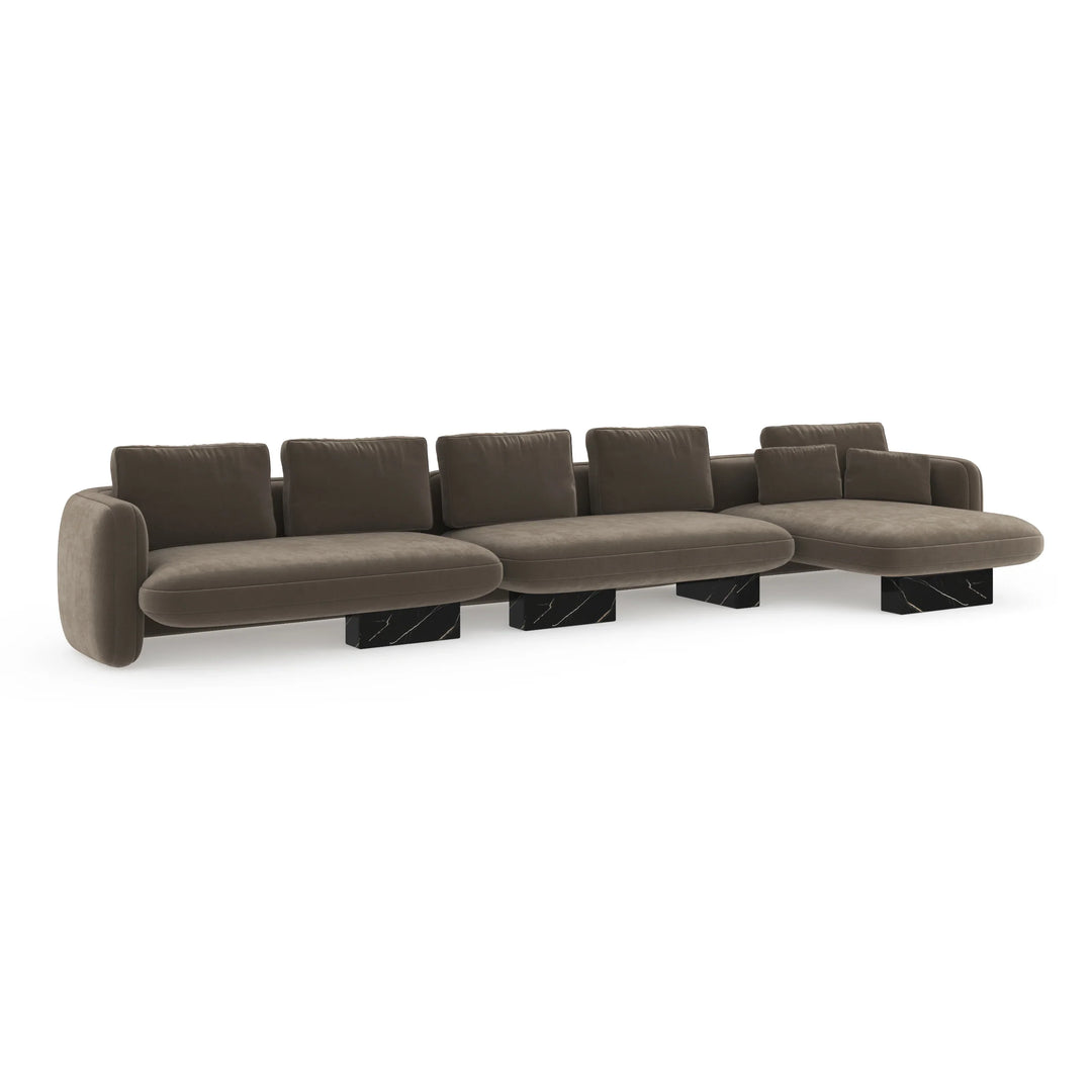 Overlap Right Chaise Sectional Large - AmericanHomeFurniture