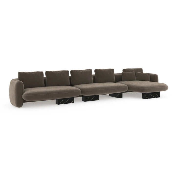 Overlap Right Chaise Sectional Large - AmericanHomeFurniture