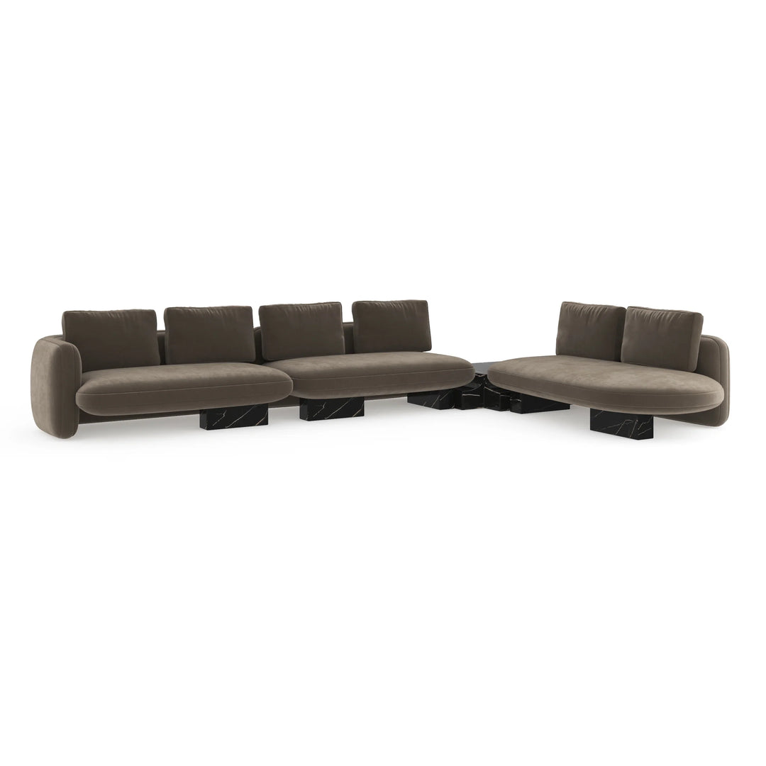Overlap L Bumper Sectional - AmericanHomeFurniture