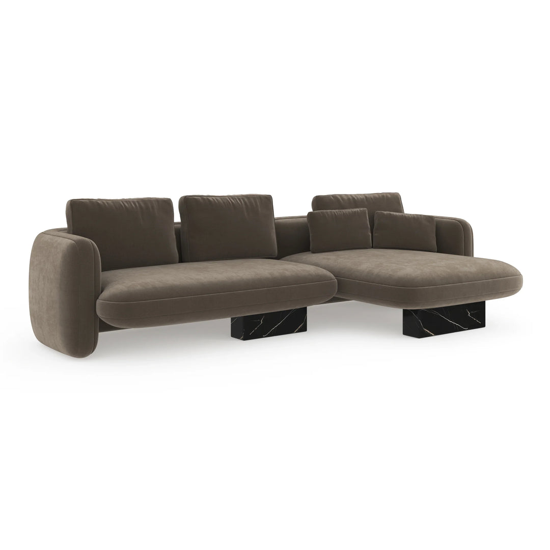 Overlap Right Chaise Sectional Small - AmericanHomeFurniture