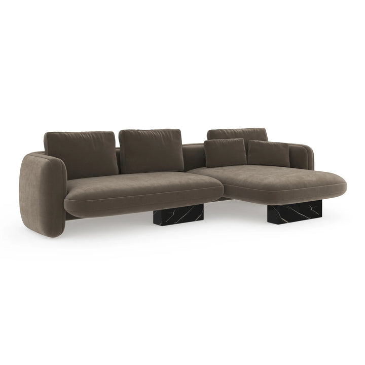 Overlap Right Chaise Sectional Small - AmericanHomeFurniture